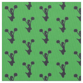 Tissu Arrière - plan vert Cheer Silhouette (fermé)