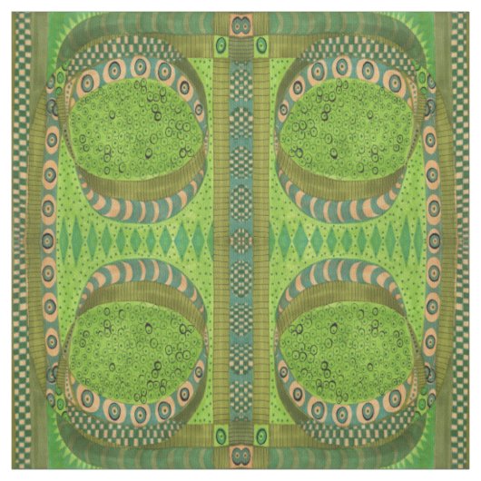 Tissu Arrivée à l'étang de grenouille (Échantillon)