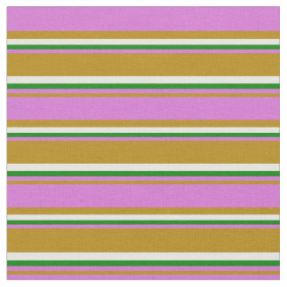 Tissu Arrosage foncé, orchidée, vert et blanc Motif