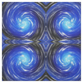 Tissu Art Abstrait Blue Twist (Échantillon)