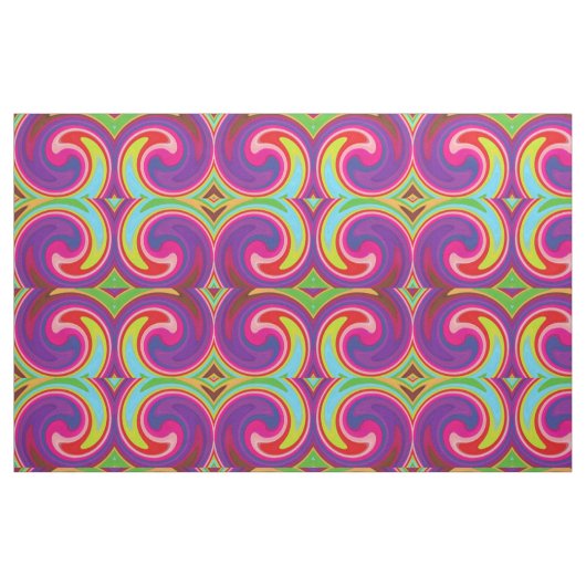 Tissu Art abstrait de tourbillon moderne (Fat Quarter)