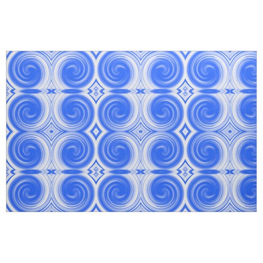 Tissu Art Abstrait moderne Blue Swirl #2 (Fat Quarter)