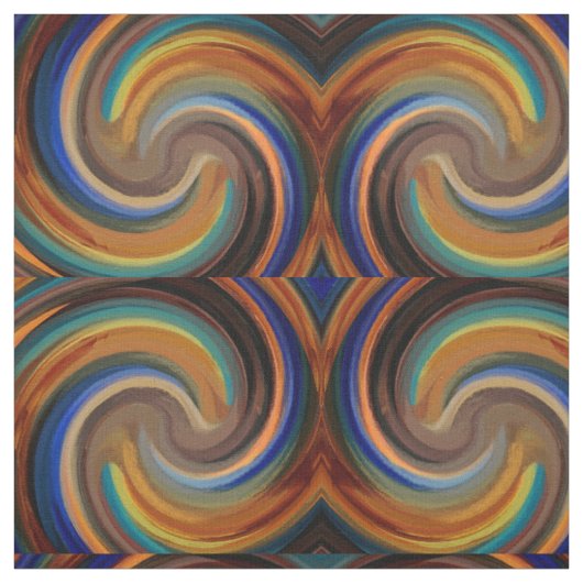 Tissu Art Abstrait moderne Swirl #24 (Échantillon)