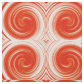 Tissu Art Abstrait Orange Moderne (Échantillon)