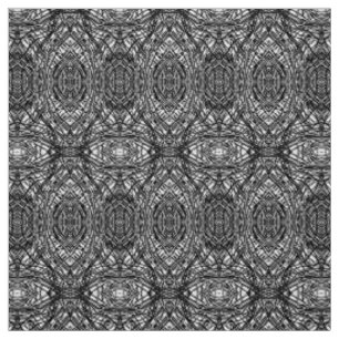 Tissu Art acrylique abstrait noir et blanc Nightingale