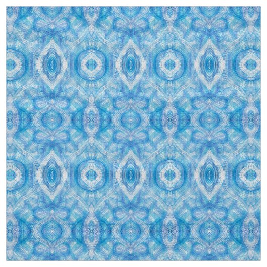 Tissu Art aquarelle abstrait bleu clair (Échantillon)