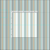 Tissu Art Blanc Tan Gris Vert De La Mer Unique (Carreau)