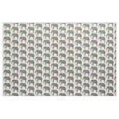 Tissu Art d'aquarelle d'éléphant (Yard)