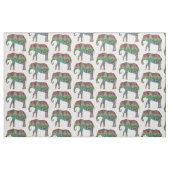 Tissu Art d'aquarelle d'éléphant (Fat Quarter)