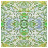 Tissu Art de bruit abstrait de feuillage en vert blanc (Échantillon)