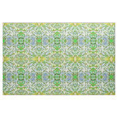Tissu Art de bruit abstrait de feuillage en vert blanc (Fat Quarter)