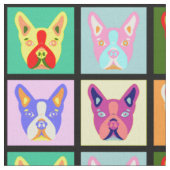 Tissu Art de bruit de Boston Terrier (Fermer)