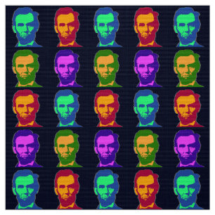 Tissu Art de bruit quatre Abraham Lincolns