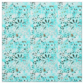 Tissu Art de marguerite en techniques mixtes (Échantillon)