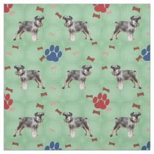 Tissu Art de Schnauzer