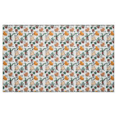 Tissu Art de trait dessin chats et fleurs (Fat Quarter)