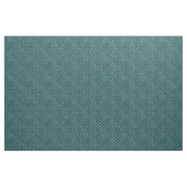 Tissu Art déco écailles sarcelle et argent points (Yard)
