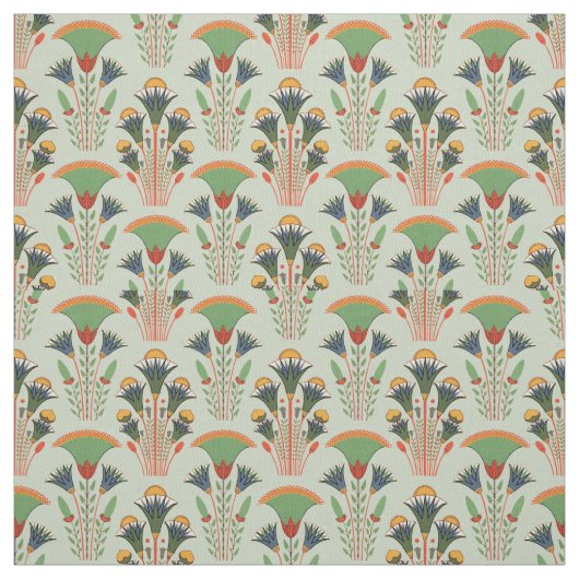 Tissu Art Deco Floral (Échantillon)