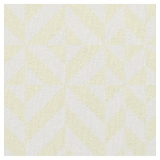 Tissu Art Déco Géométrique Jaune Clair (Fermer)