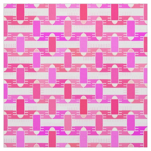 Tissu Art Déco industriel chic - rose, fuchsia, orchidée (Échantillon)