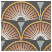 Tissu Art Déco Jazz Age Sunset Jukebox (Fermer)