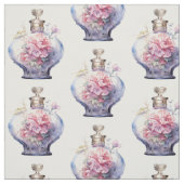 Tissu Art Déco Opulence flacon parfum rose (Échantillon)