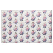 Tissu Art Déco Opulence flacon parfum rose (Fat Quarter)