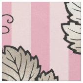 Tissu Art Déco rose et or thème vin (Fermer)