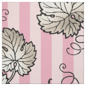 Tissu Art Déco rose et or thème vin (Échantillon)