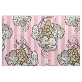 Tissu Art Déco rose et or thème vin (Fat Quarter)