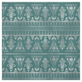 Tissu Art déco Turquoise et argenté (Échantillon)