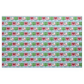 Tissu Art dentaire d'amour de paix (Fat Quarter)