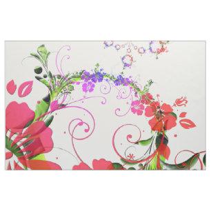 Tissu Art floral