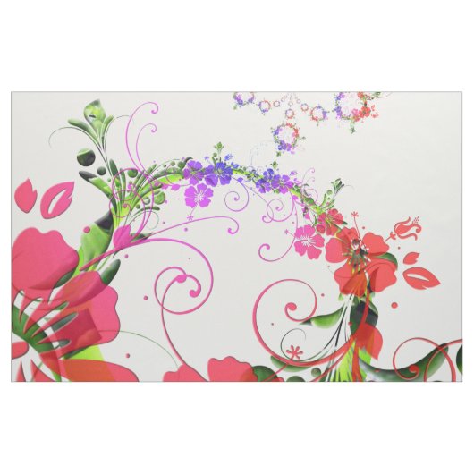 Tissu Art floral (Yard)