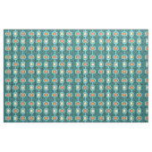 Tissu Art géométrique de l'ère spatiale Turquoise (Yard)