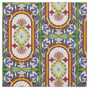 Tissu Art Nouveau Moyen-Orient Verre Tiffany