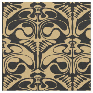 Tissu Art nouveau vintage "Danseurs" par Koloman Moser