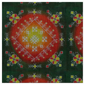 Tissu Art populaire traditionnel letton avec peinture de (Fermer)