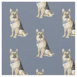 Tissu artistique allemand de Shepherd SittingDog