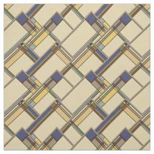 Tissu Arts et artisanat Automne Motif géométrique