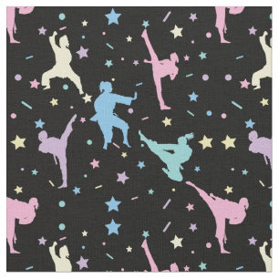 Tissu Arts martiaux Karate Étoiles Abstraites Étincelles