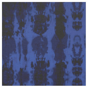 Tissu Artsy Summer Navy Blue Colorful Tie Dye