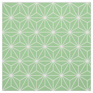 Tissu Asanoha Stations géométriques Sage Green