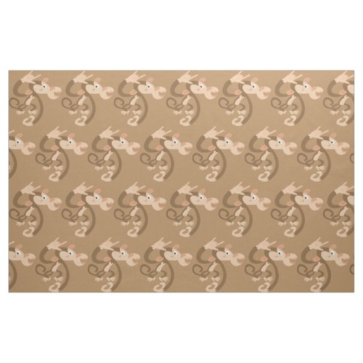 Tissu ASL I Love You Monkey Patterned Fabric (Yard)