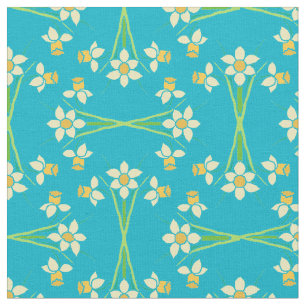Tissu assez jaune de jonquilles à customiser