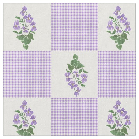 Tissu assez mauve de violettes douces de patchwork (Fermer)