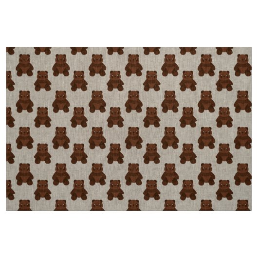 Tissu Assis ours en peluche (Fat Quarter)