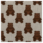 Tissu Assis ours en peluche (Échantillon)