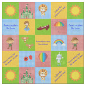 Tissu Assistant des blocs de surface composée Oz rouge/v (Fermer)