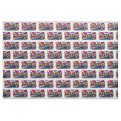 Tissu Astrid et drapeau islandais (Fat Quarter)